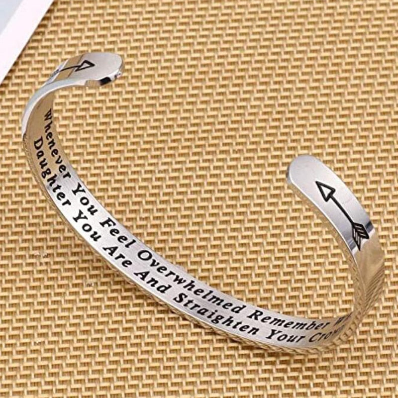 Whenever You Feel Overwhelmed...Crown Bracelet