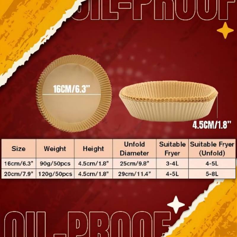 AIR FRYER DISPOSABLE PAPER LINER