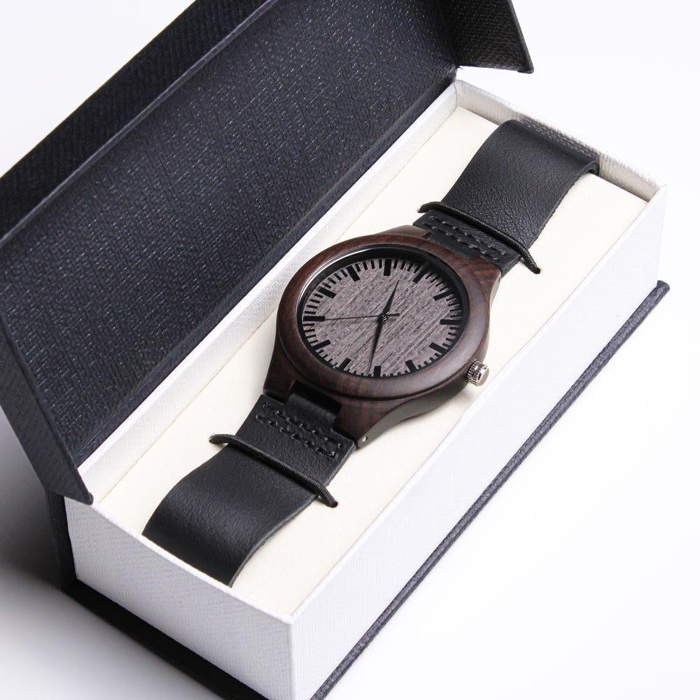 Dad You Are My Inspiration | Engraved Wooden Watch