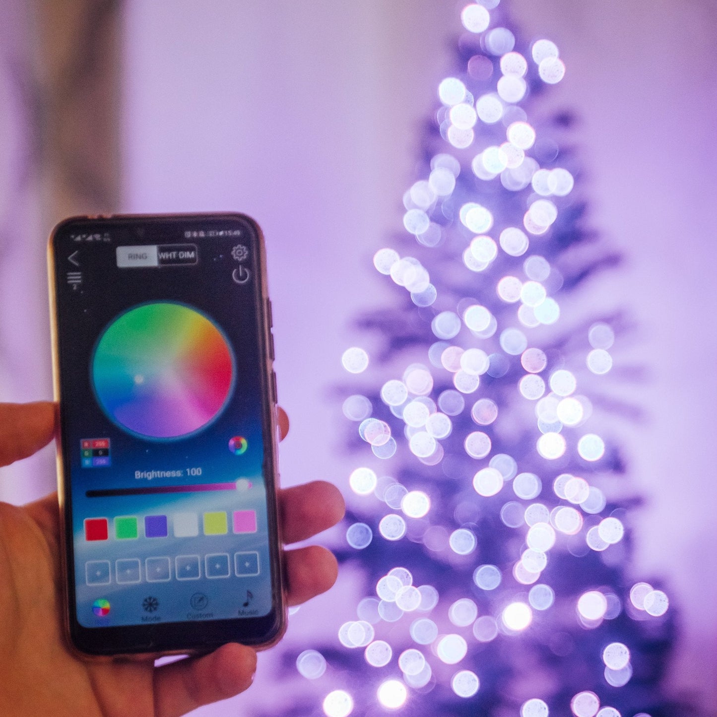 Phone Controlled LED Christmas Lights