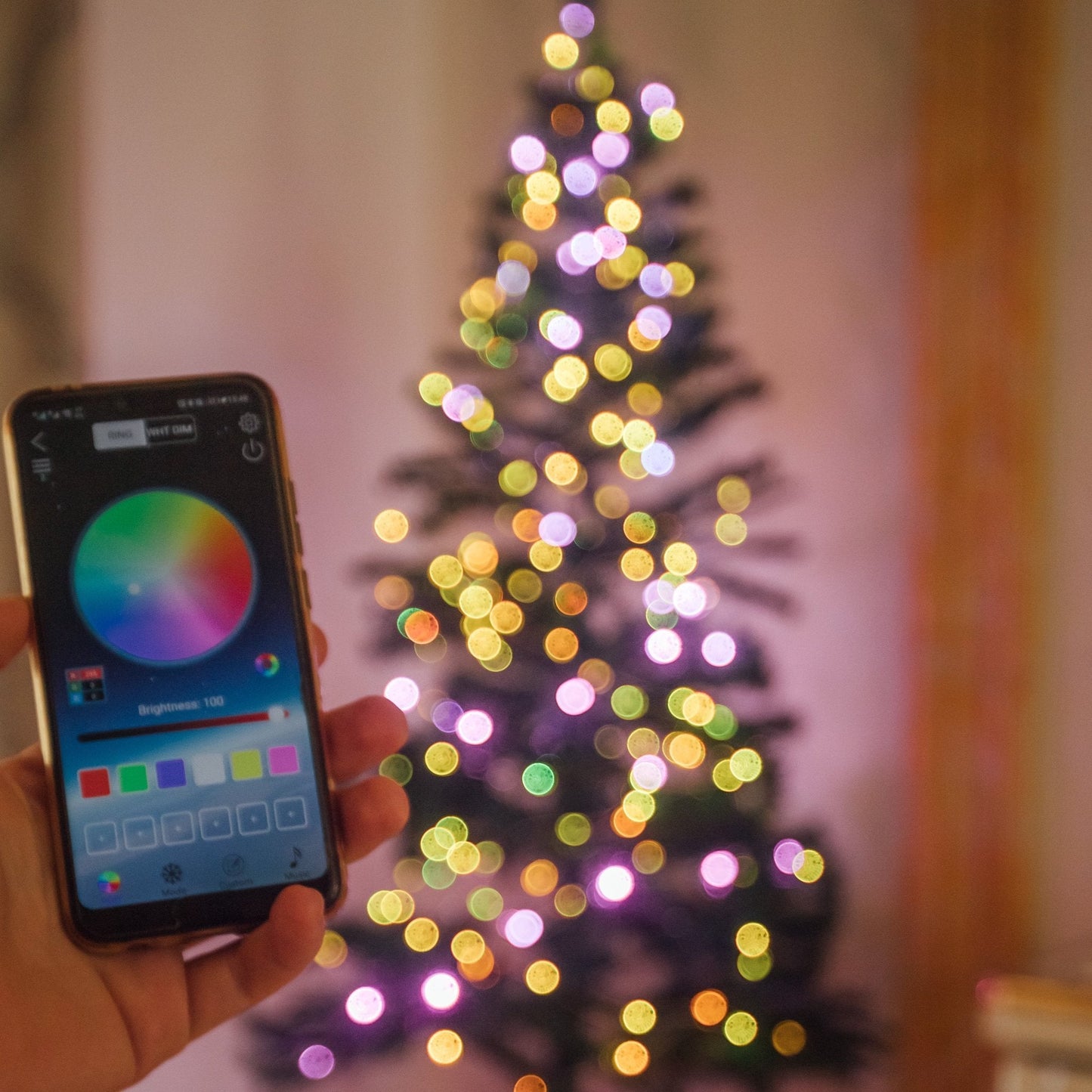 Phone Controlled LED Christmas Lights