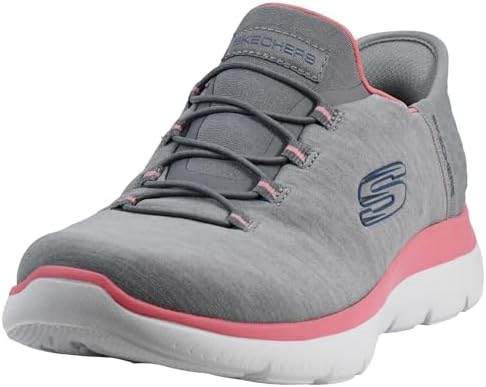 Skechers Women's Summits - Dazzling Haze Hands-Free Slip-Ins - Memory Foam Insole, Heel Pillow, Vegan Materials Sneaker