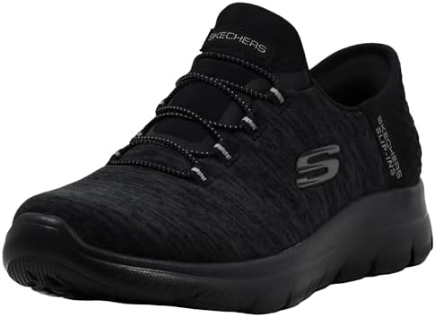 Skechers Women's Summits - Dazzling Haze Hands-Free Slip-Ins - Memory Foam Insole, Heel Pillow, Vegan Materials Sneaker