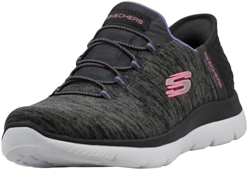 Skechers Women's Summits - Dazzling Haze Hands-Free Slip-Ins - Memory Foam Insole, Heel Pillow, Vegan Materials Sneaker