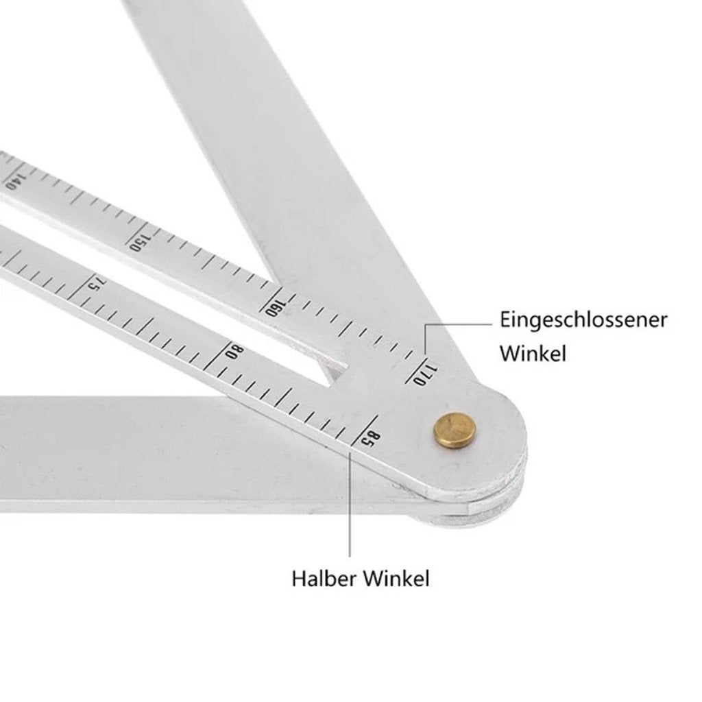 Bevel & Corner Protractor, Angle Measuring Ruler Tool for Woodworking