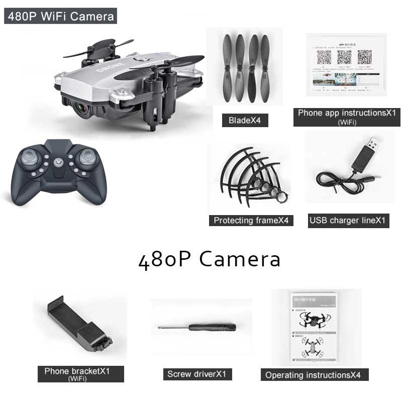 Foldable FPV WiFi RC Quadcopter Remote Control Drone