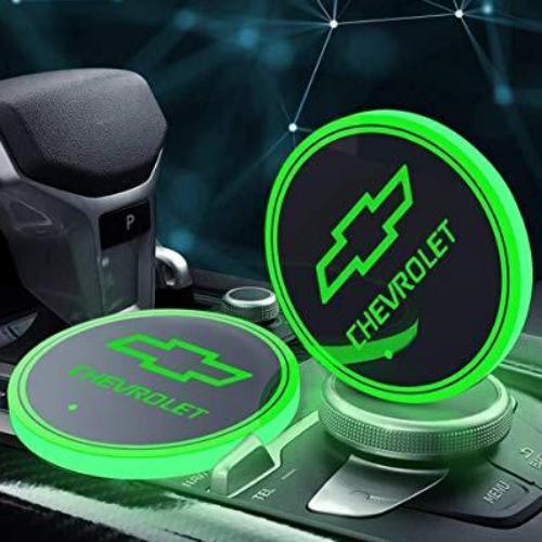 LED CAR LOGO CUP LIGHTS 7 COLORS CHANGING (2 PCS)