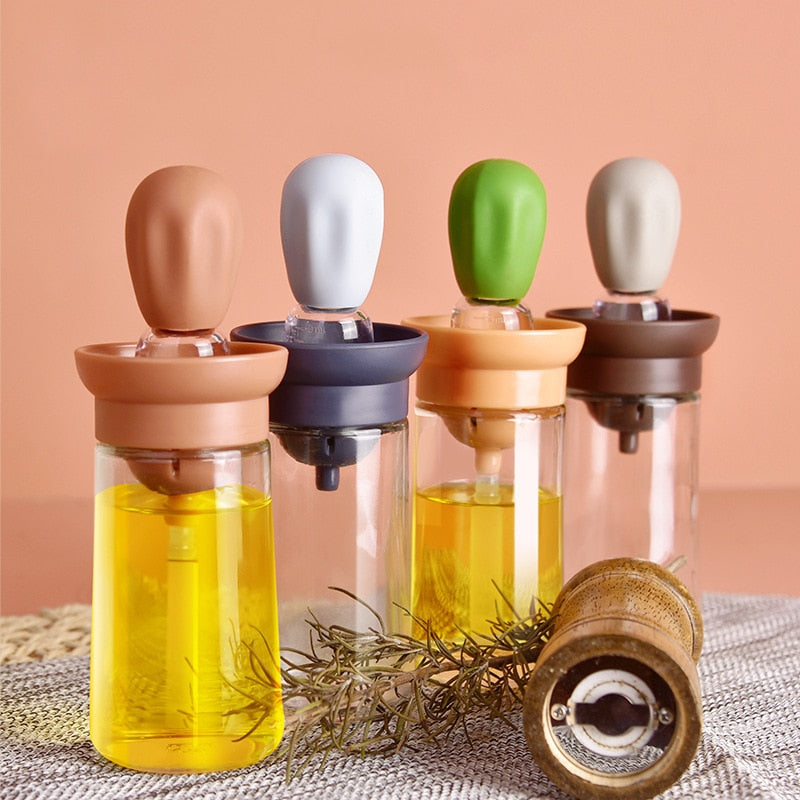 Glass Bottle Oil Measuring Dispenser