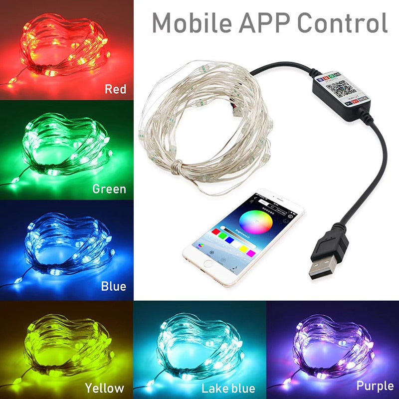 Phone Controlled LED Christmas Lights