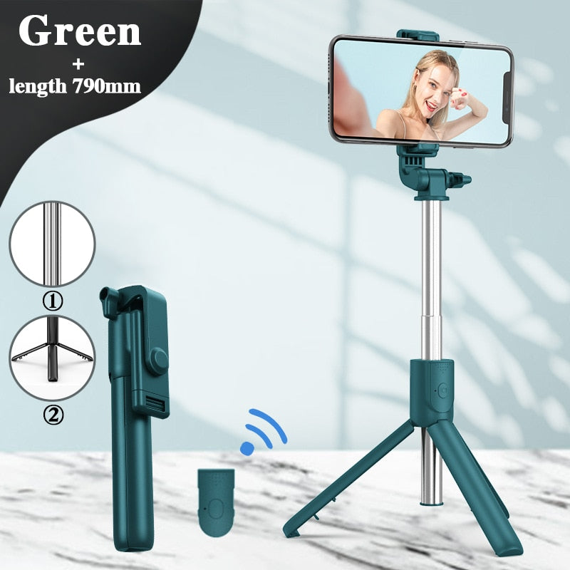 Extendable Multifunctional Bluetooth Selfie Stick for Cell Phone