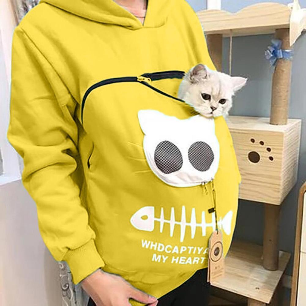 FLUFFSY CAT AND DOG POUCH HOODIE (UNISEX)