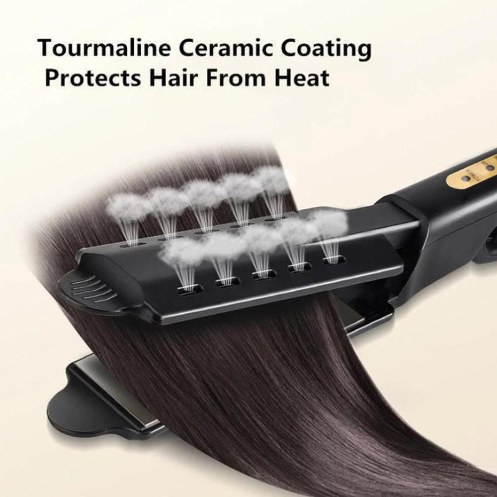 Hair Straightener Four-gear temperature adjustment Ceramic Tourmaline Ionic Flat Iron Curling iron Hair curler For Women hair