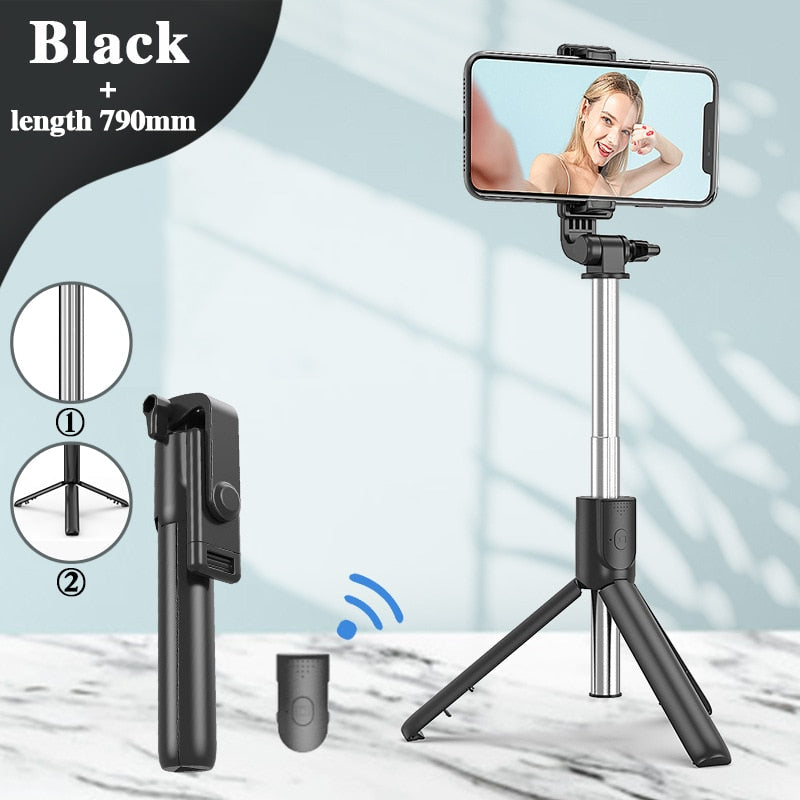 Extendable Multifunctional Bluetooth Selfie Stick for Cell Phone