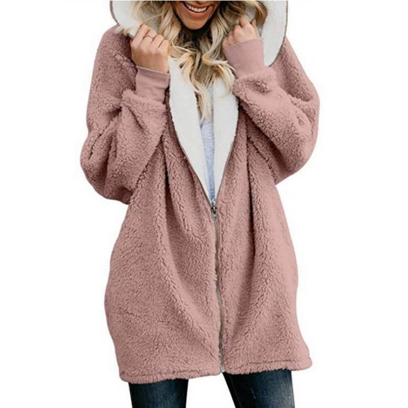 AUTUMN AND WINTER LAMB WOOL ZIPPER WARM JACKET