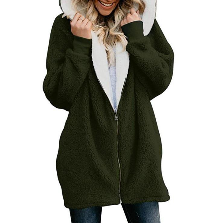 AUTUMN AND WINTER LAMB WOOL ZIPPER WARM JACKET