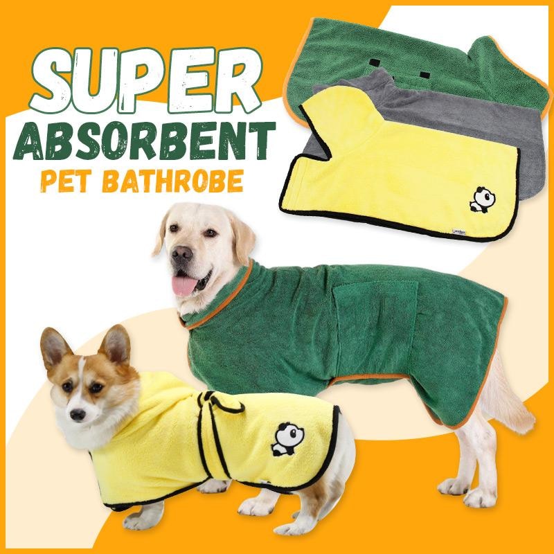 SUPER ABSORBENT PET BATHROBE TOWEL