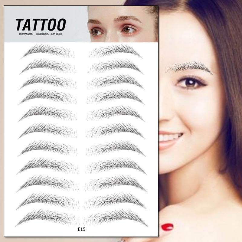 Temporary Eyebrow Tattoos Full Brow