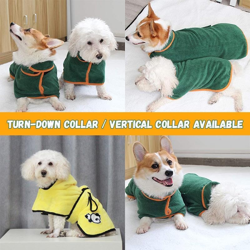 SUPER ABSORBENT PET BATHROBE TOWEL