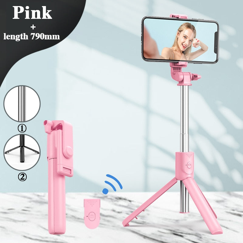 Extendable Multifunctional Bluetooth Selfie Stick for Cell Phone