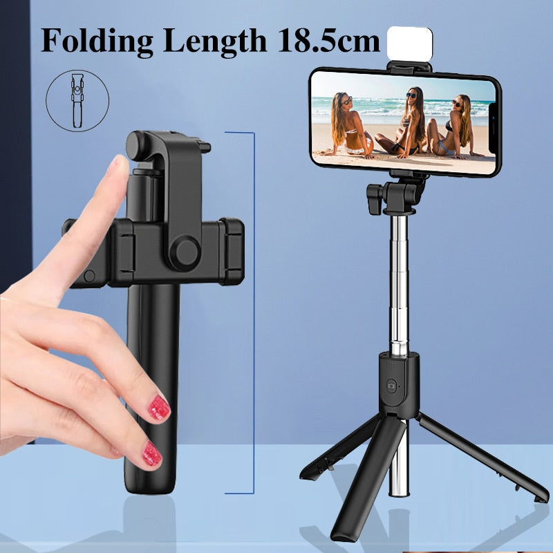 Extendable Multifunctional Bluetooth Selfie Stick for Cell Phone