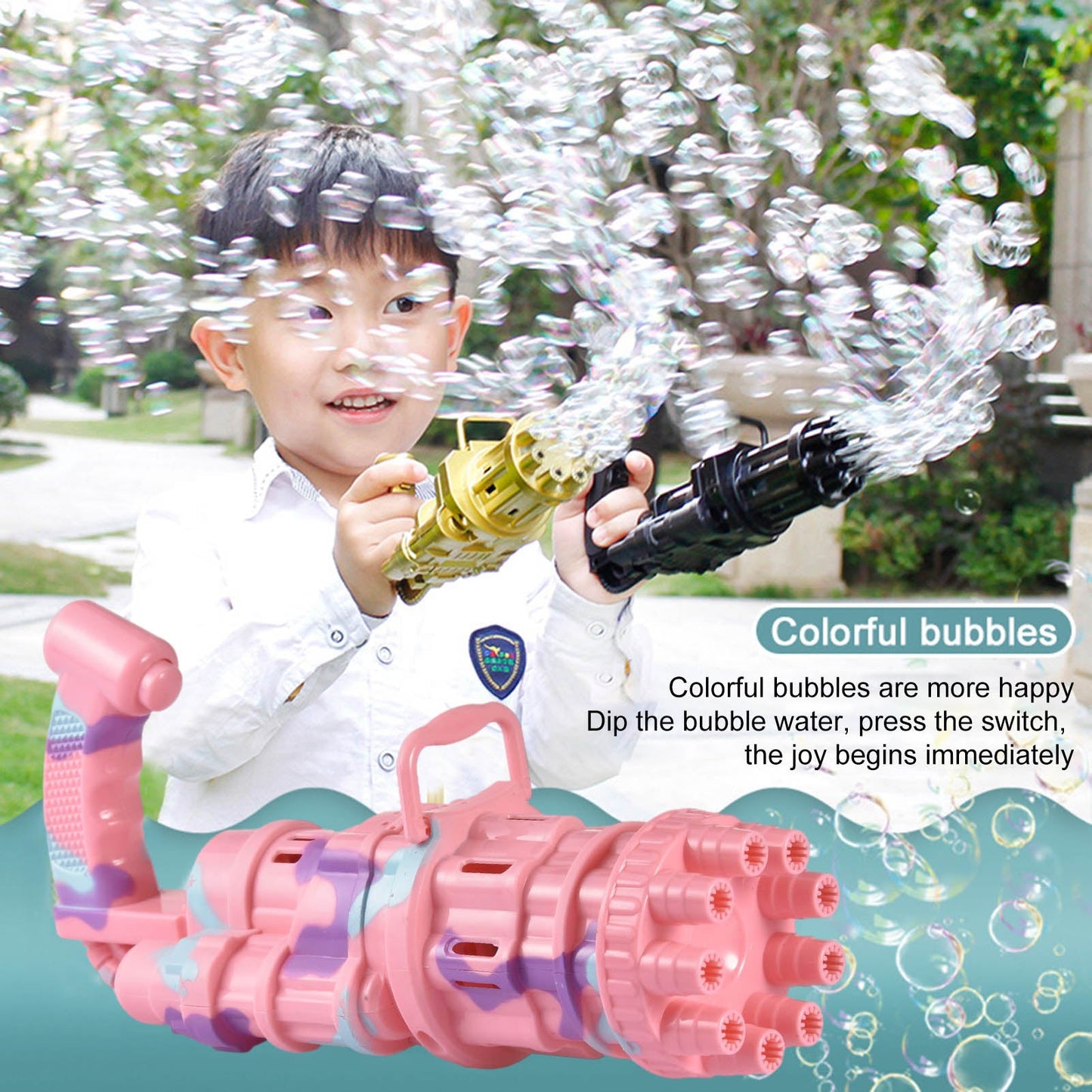 GATLING BUBBLE MACHINE 2021 COOL TOYS