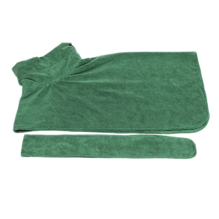 SUPER ABSORBENT PET BATHROBE TOWEL