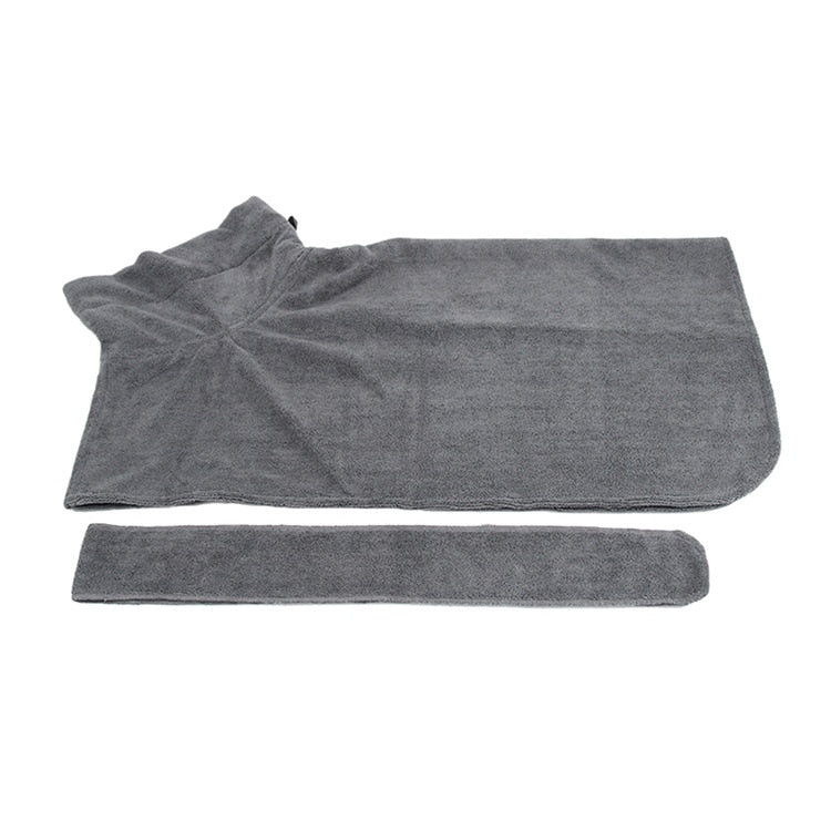 SUPER ABSORBENT PET BATHROBE TOWEL