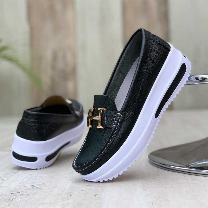 Ladies Casual And Comfortable Platform Loafers