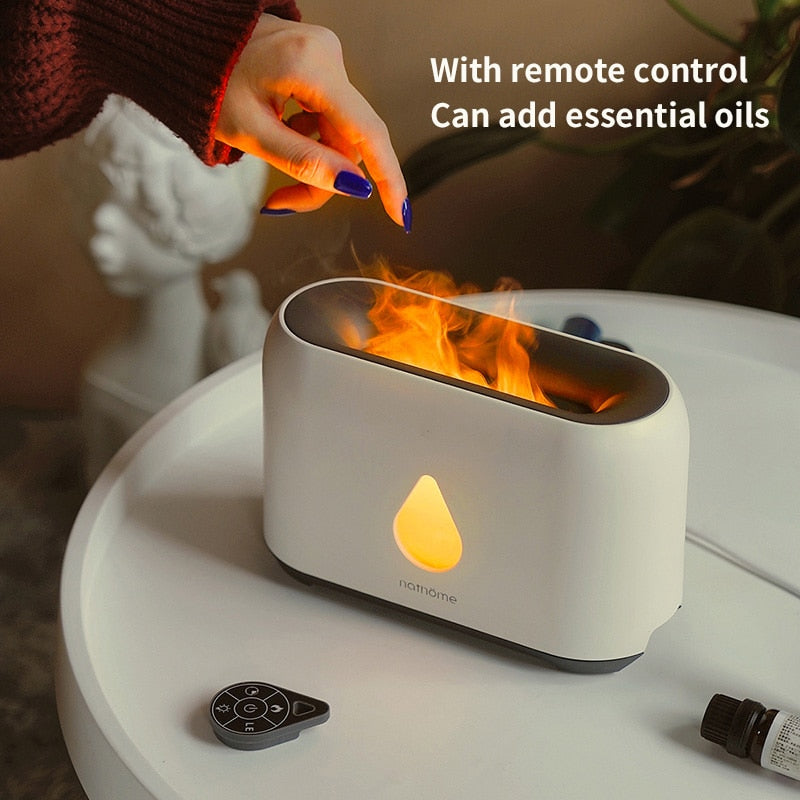 HUMIDIFIER WITH FLAME EFFECT