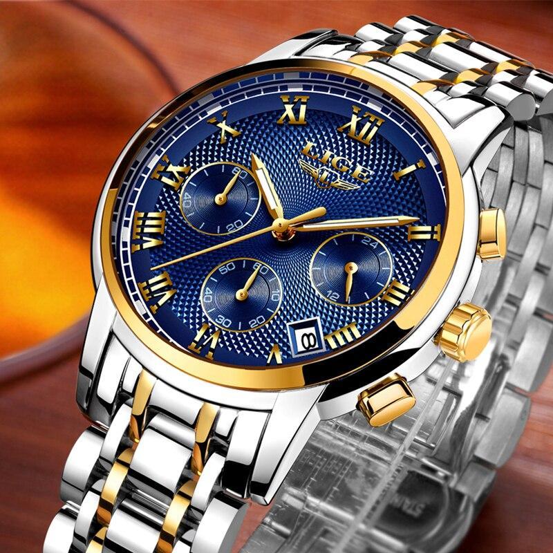 Men - Luxury Steel Waterproof Business Wristwatch