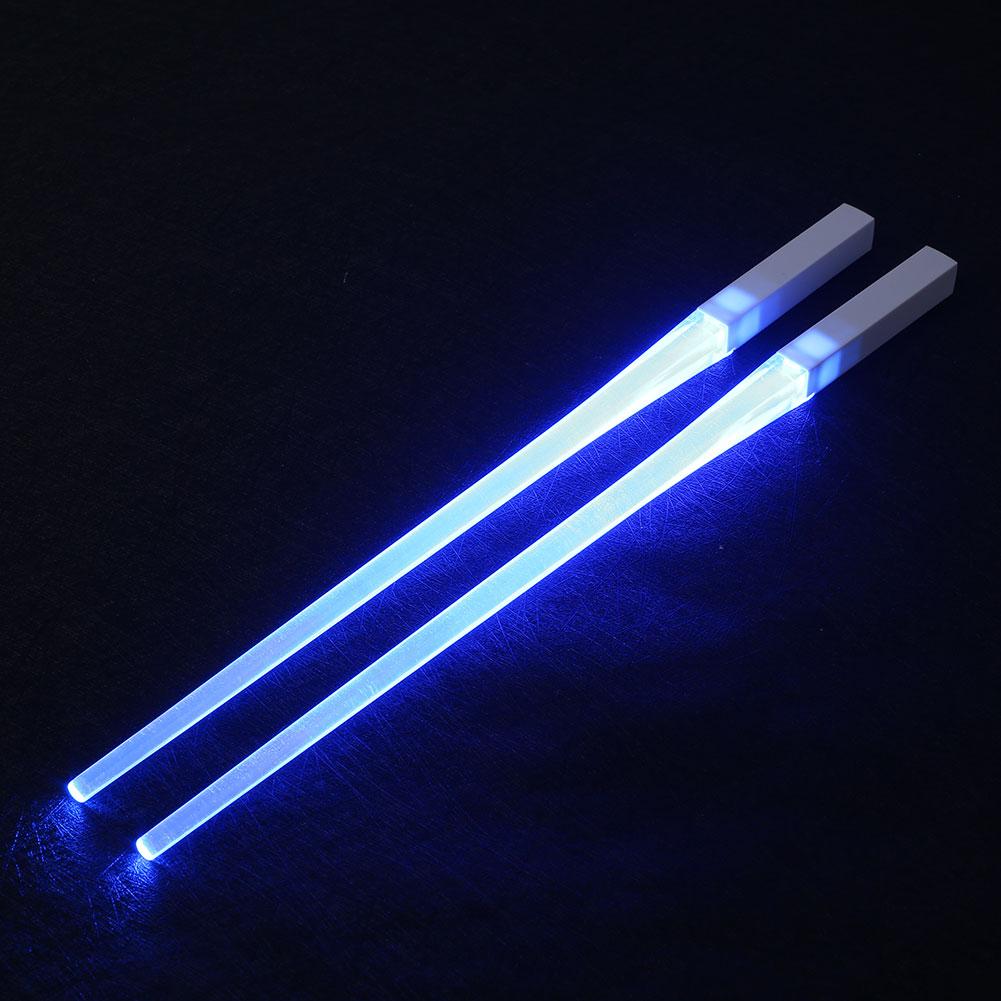 LIGHTSABER CHOPSTICKS LIGHT UP LED REUSABLE