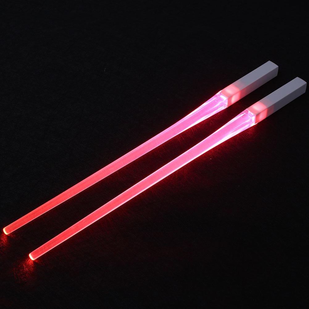 LIGHTSABER CHOPSTICKS LIGHT UP LED REUSABLE