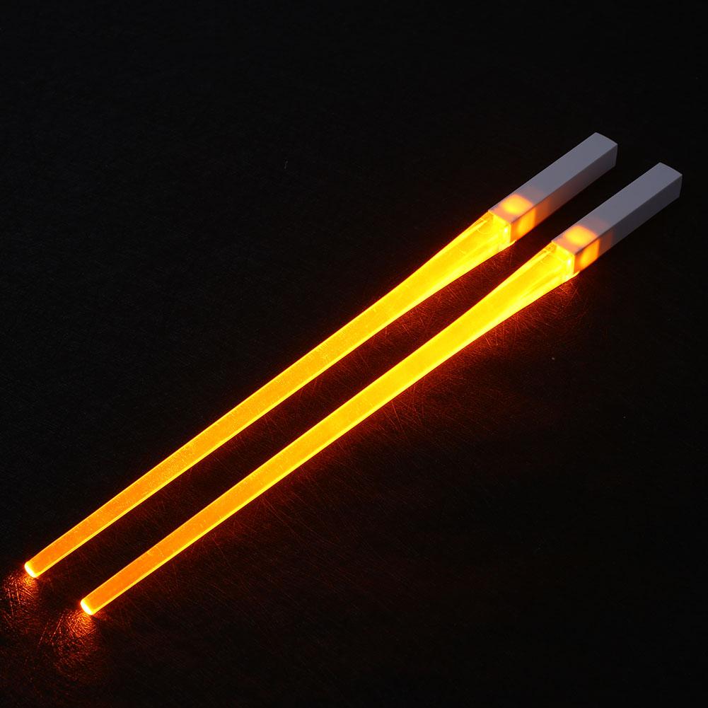 LIGHTSABER CHOPSTICKS LIGHT UP LED REUSABLE