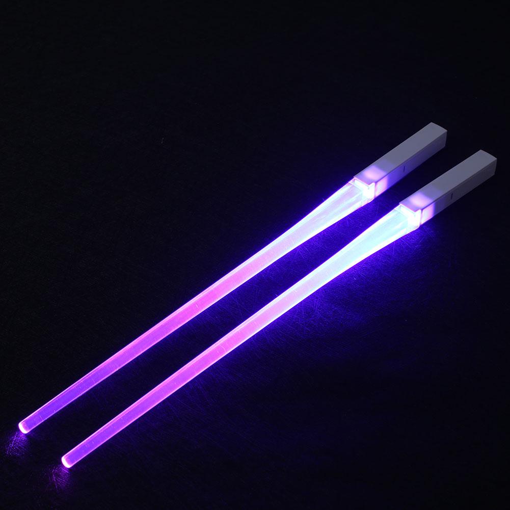 LIGHTSABER CHOPSTICKS LIGHT UP LED REUSABLE