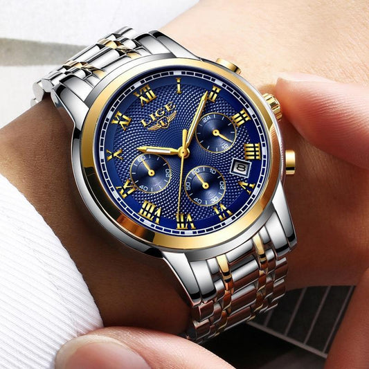 Men - Luxury Steel Waterproof Business Wristwatch