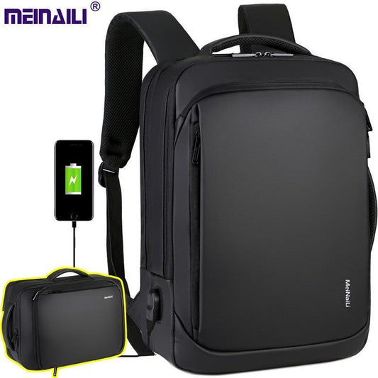 Athacer Waterproof Laptop Backpack For Men Anti Theft Bag Usb Charging Big Capacity Wear Resist