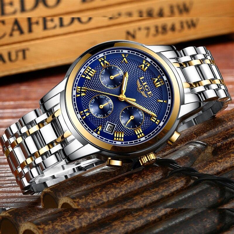 Men - Luxury Steel Waterproof Business Wristwatch