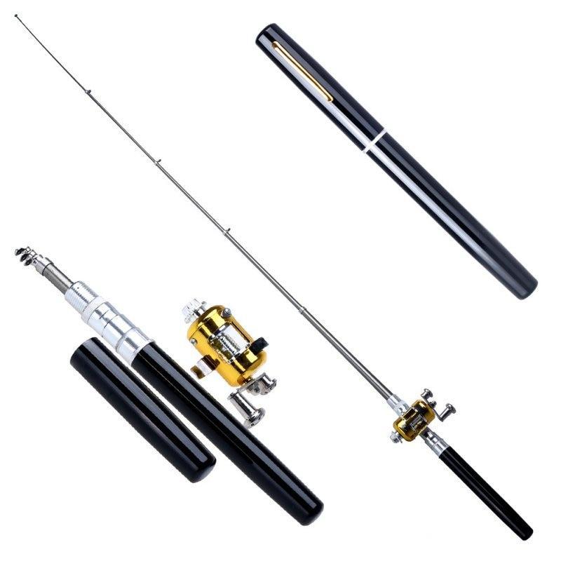 PORTABLE POCKET TELESCOPIC MINI FISHING POLE PEN