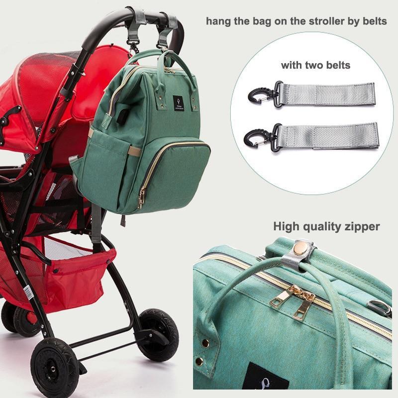 USB Waterproof Stroller Diaper Bag