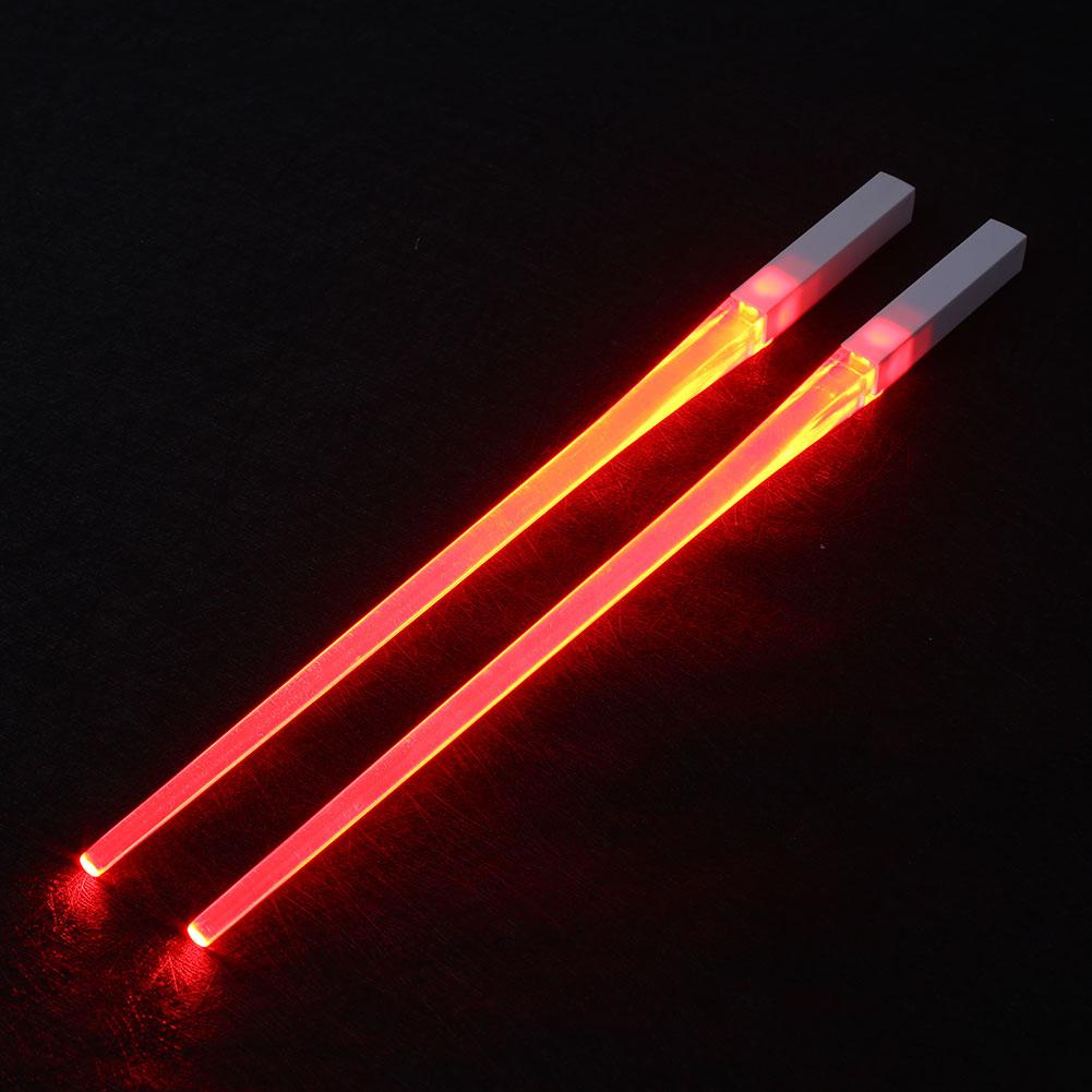 LIGHTSABER CHOPSTICKS LIGHT UP LED REUSABLE