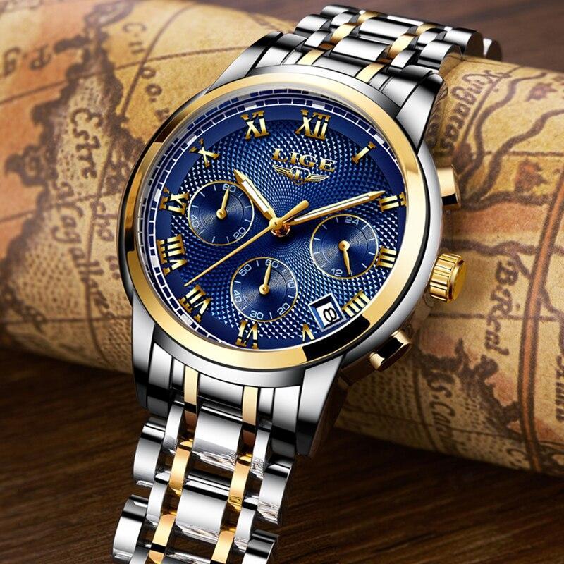 Men - Luxury Steel Waterproof Business Wristwatch