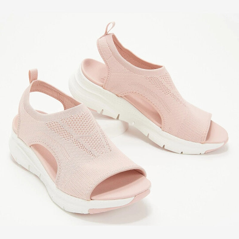 Ladies Knit Comfort Sandals