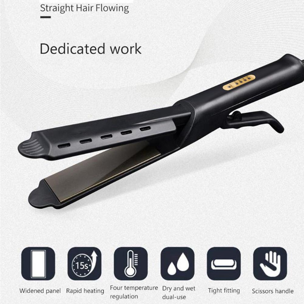 Hair Straightener Four-gear temperature adjustment Ceramic Tourmaline Ionic Flat Iron Curling iron Hair curler For Women hair