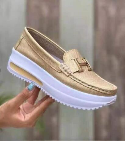 Ladies Casual And Comfortable Platform Loafers