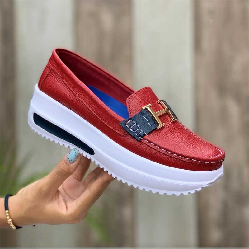 Ladies Casual And Comfortable Platform Loafers