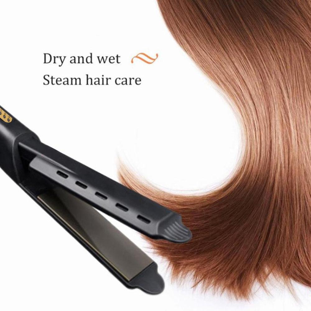 Hair Straightener Four-gear temperature adjustment Ceramic Tourmaline Ionic Flat Iron Curling iron Hair curler For Women hair