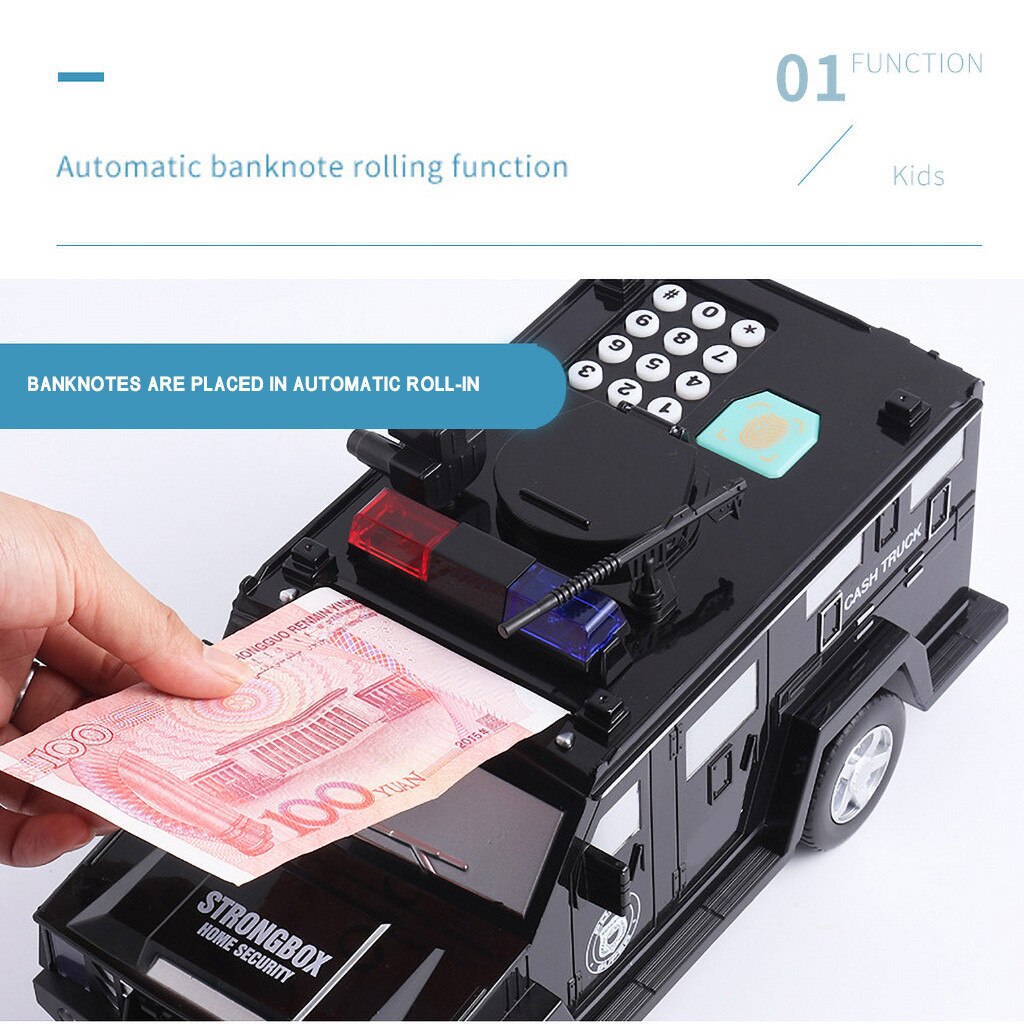 Piggy- Bank Money Saving Box Safe Car Truck Plastic Password for Kids Toy Electronic Tirelire Enfant Children Cash Coin Bank