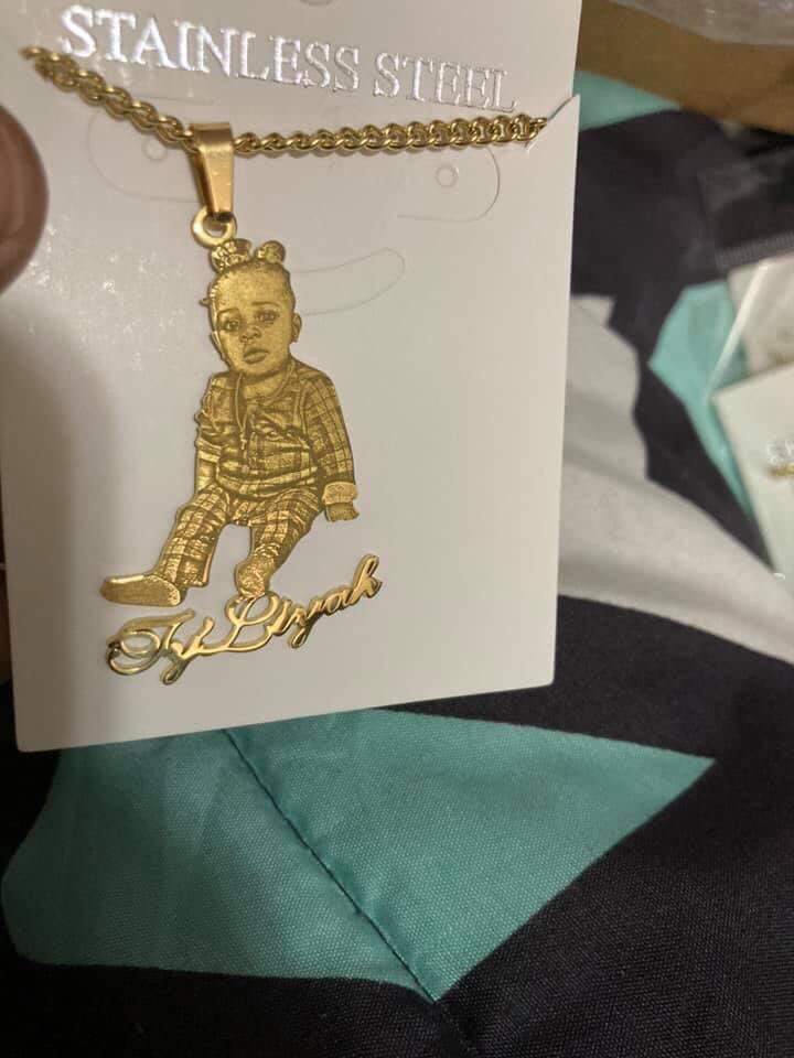 Custom Necklace With Name and Photo