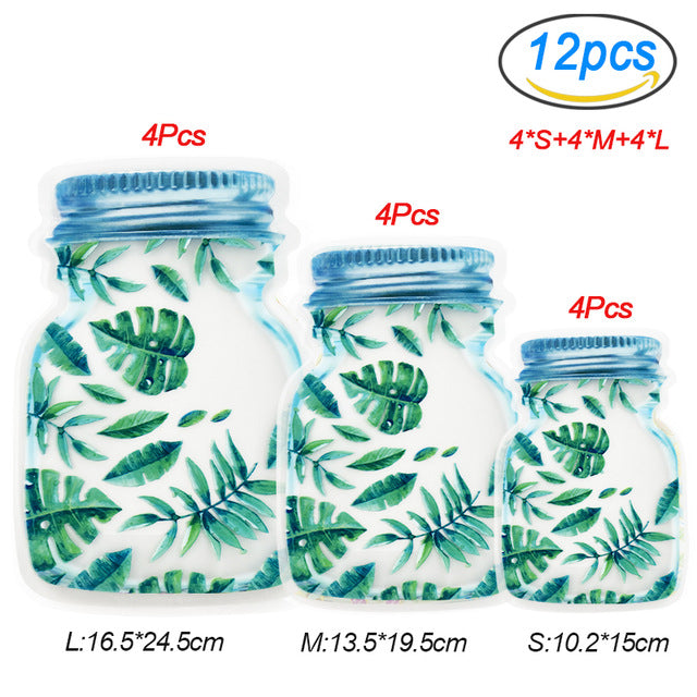 REUSABLE MASON BOTTLE ZIPLOCK BAGS