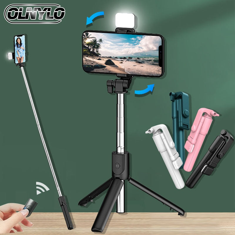 Extendable Multifunctional Bluetooth Selfie Stick for Cell Phone